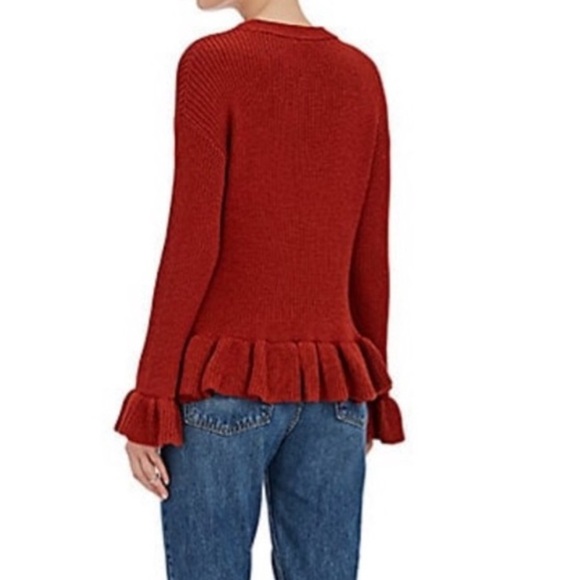 Ulla Johnson Nadine Ruffle Sweater Silk and baby alpaca size medium - Picture 2 of 9